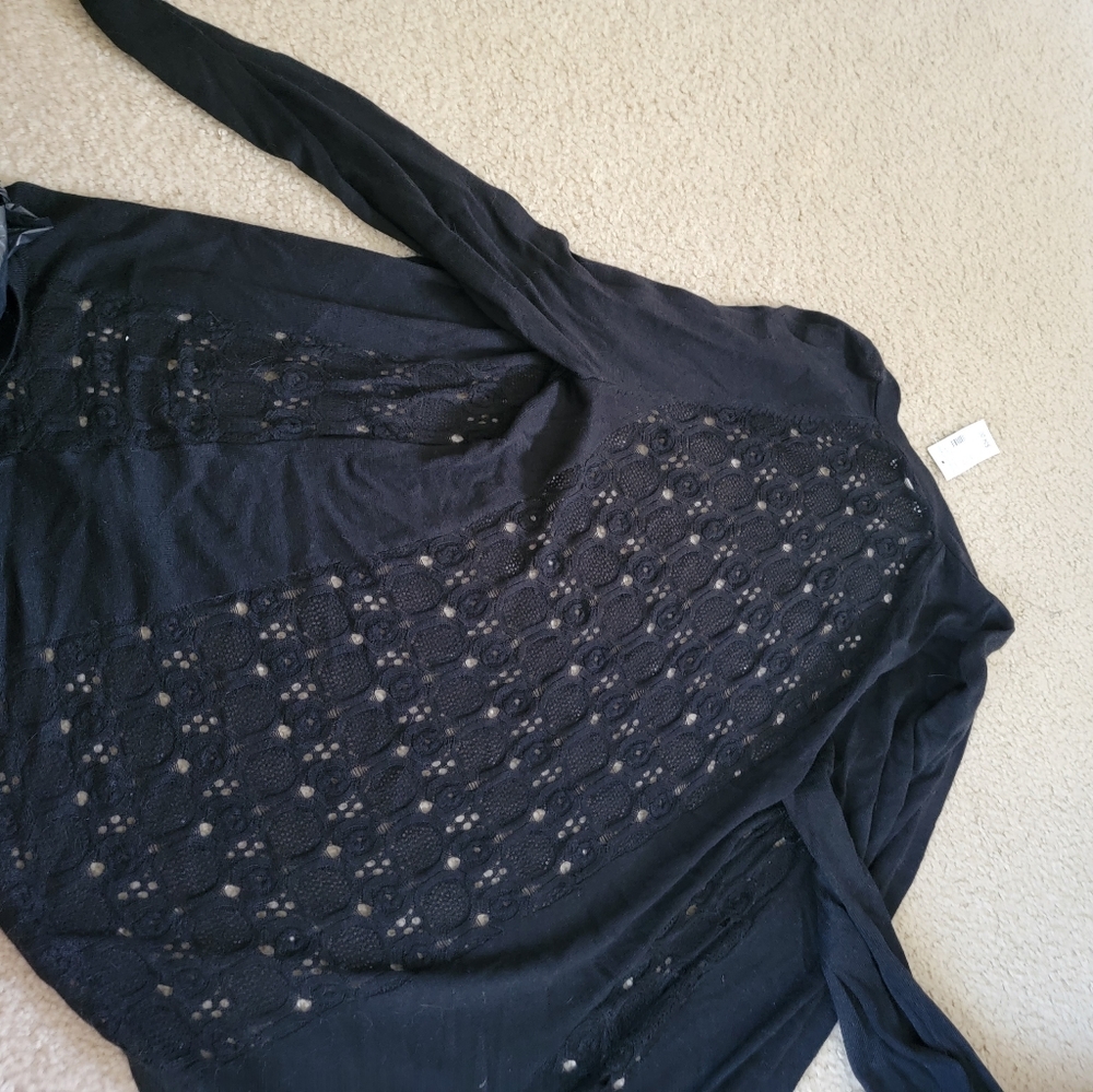Lace back cardigan